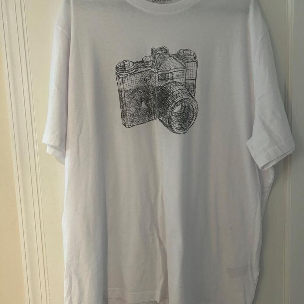 Banana-republic Men's White T-shirt